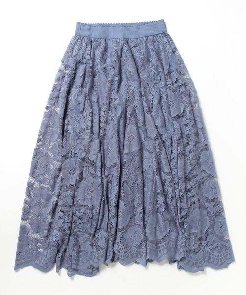axes femme（アクシーズファム）の「レースサーキュラースカート（スカート・レディース・ブラック/ブルー/ピンク/ホワイト/レッド/ネイビー・FREE）」の7枚目の写真