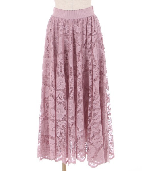 axes femme（アクシーズファム）の「レースサーキュラースカート（スカート・レディース・ブラック/ブルー/ピンク/ホワイト/レッド/ネイビー・FREE）」の12枚目の写真