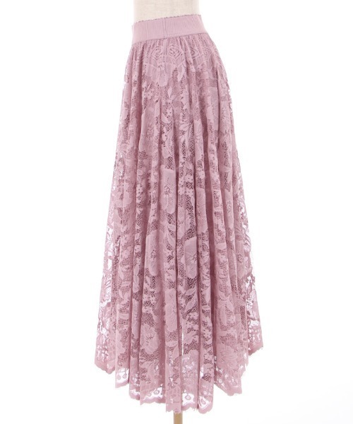 axes femme（アクシーズファム）の「レースサーキュラースカート（スカート・レディース・ブラック/ブルー/ピンク/ホワイト/レッド/ネイビー・FREE）」の13枚目の写真