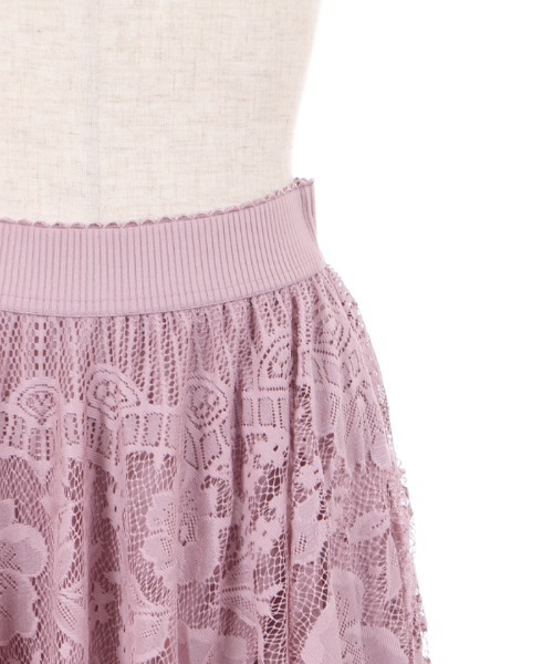 axes femme（アクシーズファム）の「レースサーキュラースカート（スカート・レディース・ブラック/ブルー/ピンク/ホワイト/レッド/ネイビー・FREE）」の15枚目の写真