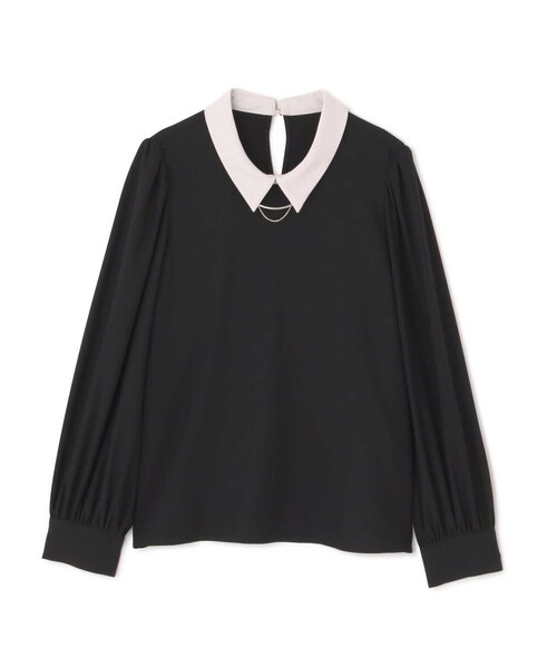 PROPORTION BODY DRESSING（プロポーションボディドレッシング）の「襟付き２ｗａｙメタルバーブラウス / 1213110304（シャツ/ブラウス・レディース・カーキ/ブラック/グレー・MEDIUM/SMALL）」の4枚目の写真