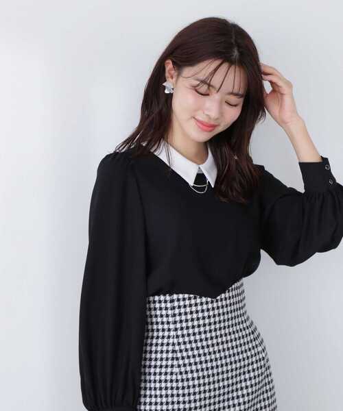 PROPORTION BODY DRESSING（プロポーションボディドレッシング）の「襟付き２ｗａｙメタルバーブラウス / 1213110304（シャツ/ブラウス・レディース・カーキ/ブラック/グレー・MEDIUM/SMALL）」の5枚目の写真