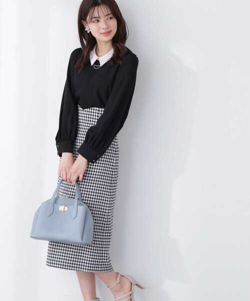 PROPORTION BODY DRESSING（プロポーションボディドレッシング）の「襟付き２ｗａｙメタルバーブラウス / 1213110304（シャツ/ブラウス・レディース・カーキ/ブラック/グレー・MEDIUM/SMALL）」の6枚目の写真