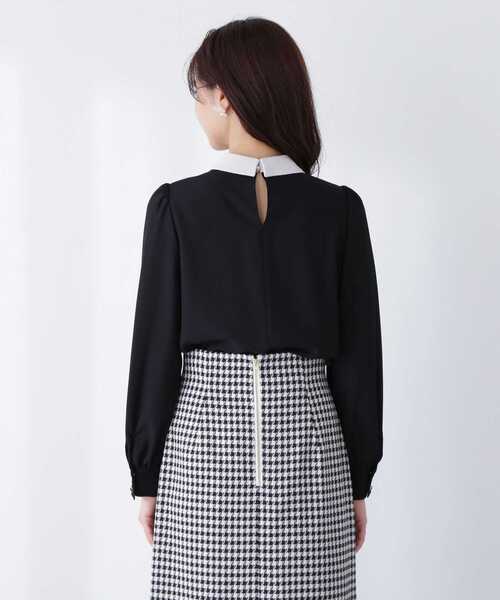 PROPORTION BODY DRESSING（プロポーションボディドレッシング）の「襟付き２ｗａｙメタルバーブラウス / 1213110304（シャツ/ブラウス・レディース・カーキ/ブラック/グレー・MEDIUM/SMALL）」の8枚目の写真