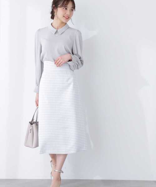 PROPORTION BODY DRESSING（プロポーションボディドレッシング）の「襟付き２ｗａｙメタルバーブラウス / 1213110304（シャツ/ブラウス・レディース・カーキ/ブラック/グレー・MEDIUM/SMALL）」の21枚目の写真