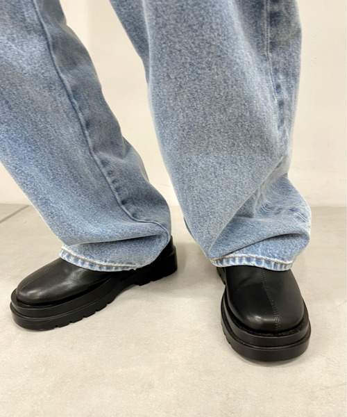 WHO'S WHO gallery(フーズフーギャラリー)の「タンクサボサンダル(サンダル・レディース・オフホワイト/ブラック・M/L)」の6枚目の写真