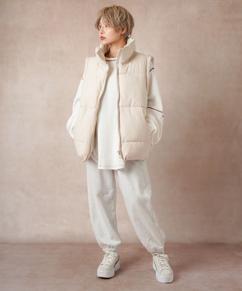 Lull(ルル)の「【Lull / ルル】バックスリットサーマルカットソー(Tシャツ/カットソー・レディース・ブラック/グレー/ホワイト・ONESIZE)」の22枚目の写真