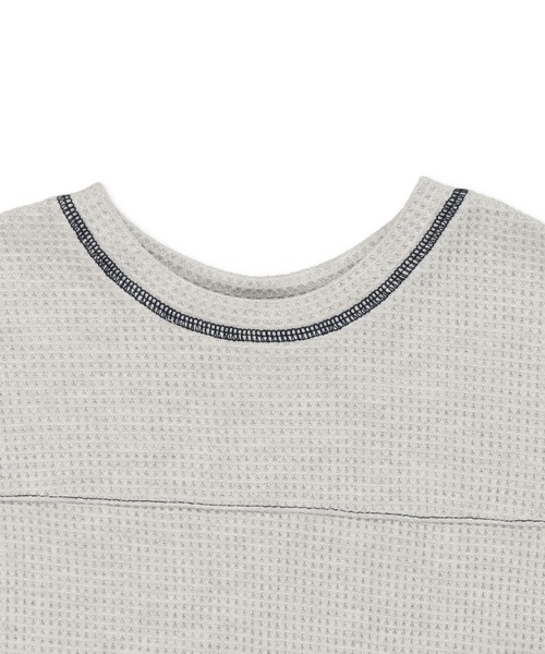 Lull(ルル)の「【Lull / ルル】バックスリットサーマルカットソー(Tシャツ/カットソー・レディース・ブラック/グレー/ホワイト・ONESIZE)」の10枚目の写真