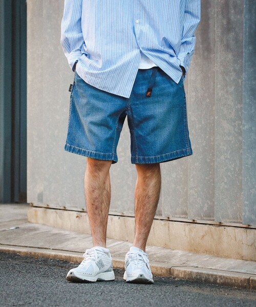 Gramicci（グラミチ）の「GRAMICCI × BEAMS / 別注 コーデュラ デニム ショーツ（デニムパンツ・メンズ・ワンウォッシュ/ブルー系その他・XL/L/M/S）」の15枚目の写真