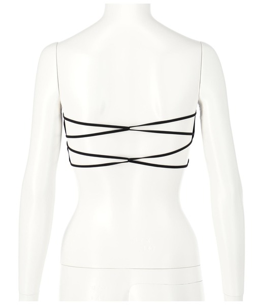 anap mimpi（アナップミンピ）の「バッククロスストラップパッドインブラトップ（チューブトップ・レディース・ホワイト/ブラック・FREE）」の11枚目の写真