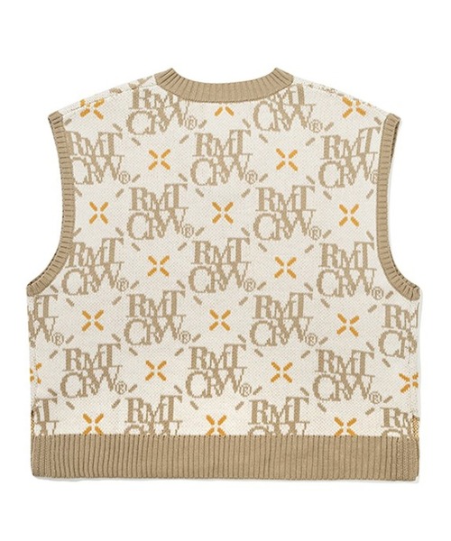 ROMANTIC CROWN（ロマンティッククラウン）の「【UNISEX】ROMANTIC CROWN／アーガイルニットベスト 2183718（ベスト・レディース・クリーム/ネイビー・MEDIUM/LARGE）」の14枚目の写真