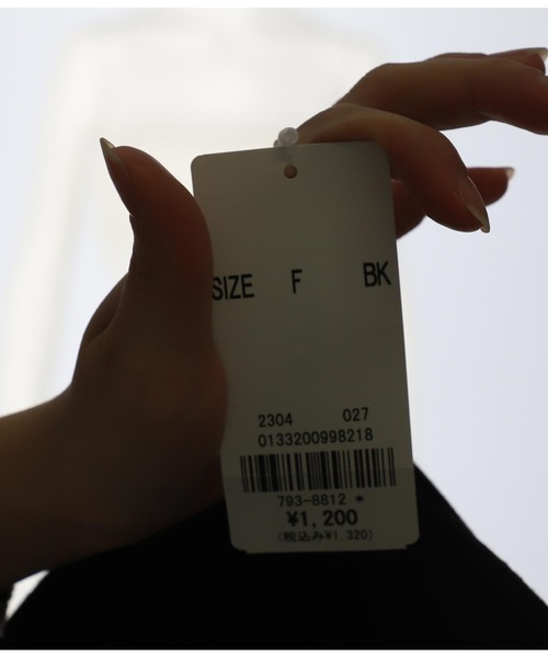 ANAP（アナップ）の「ACDYリブバンドゥブラトップ（チューブトップ・レディース・ホワイト/ブラック・FREE）」の5枚目の写真