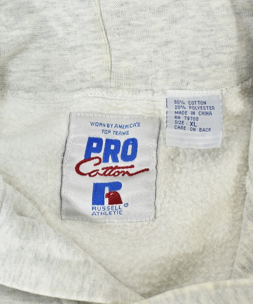 RUSSELL（ラッセル）の「【ヴィンテージ古着】RUSSELL / ラッセル TULANE カレッジスウェット プルオーバーパーカー リバースタイプ（パーカー・メンズ・グレー・X-LARGE）」の12枚目の写真