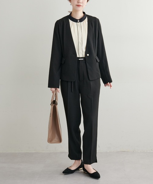 natural couture(ナチュラルクチュール)の「セットアップ可/ウォッシャブルきれいめパンツ(その他パンツ・レディース・グレイッシュベージュ/ネイビー/ブラック/ベージュ・SMALL/MEDIUM)」の21枚目の写真