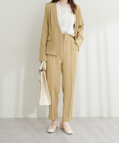 natural couture(ナチュラルクチュール)の「セットアップ可/ウォッシャブルきれいめパンツ(その他パンツ・レディース・グレイッシュベージュ/ネイビー/ブラック/ベージュ・SMALL/MEDIUM)」の10枚目の写真