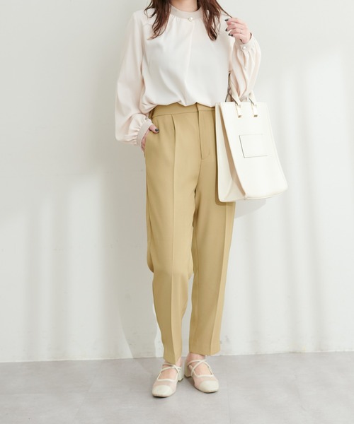 natural couture(ナチュラルクチュール)の「セットアップ可/ウォッシャブルきれいめパンツ(その他パンツ・レディース・グレイッシュベージュ/ネイビー/ブラック/ベージュ・SMALL/MEDIUM)」の9枚目の写真