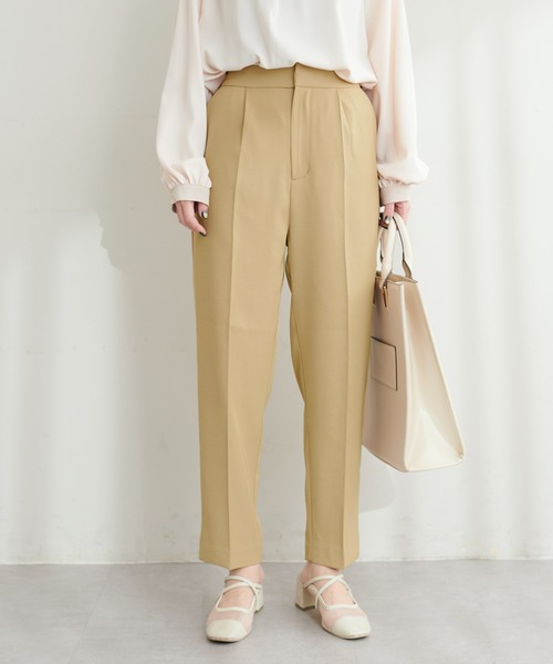 natural couture(ナチュラルクチュール)の「セットアップ可/ウォッシャブルきれいめパンツ(その他パンツ・レディース・グレイッシュベージュ/ネイビー/ブラック/ベージュ・SMALL/MEDIUM)」の8枚目の写真