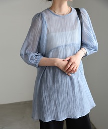 select MOCA | ボリュームスリーブシアーチュニック(シャツ/ブラウス)