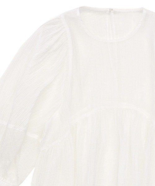 ボリュームスリーブシアーチュニック（シャツ/ブラウス）｜select MOCA