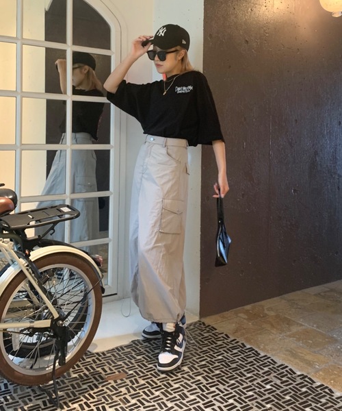 SHAGGIE（シャギー）の「バックハートプリントビックシルエットTEEシャツ（Tシャツ/カットソー・レディース・ブラック/グレー/ホワイト・FREE）」の13枚目の写真