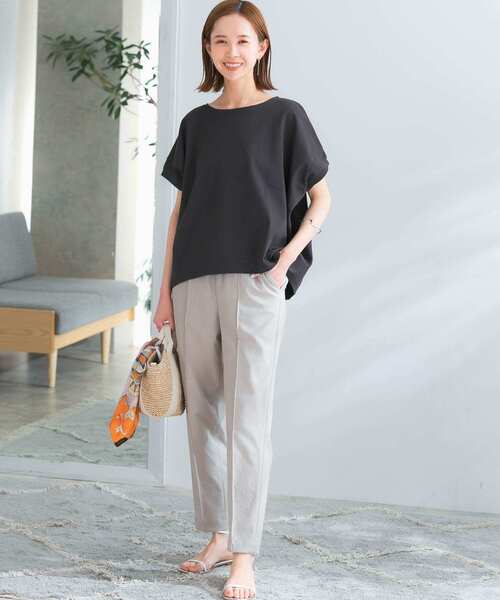 URBAN RESEARCH ROSSO（アーバンリサーチロッソ）の「『UR TECH ひやサラクール』ドルマンスリーブプルオーバー（Tシャツ/カットソー・レディース・グレー系その他/グリーン系その他/チャコールグレー・FREE）」の14枚目の写真