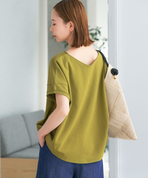 URBAN RESEARCH ROSSO（アーバンリサーチロッソ）の「『UR TECH ひやサラクール』ドルマンスリーブプルオーバー（Tシャツ/カットソー・レディース・グレー系その他/グリーン系その他/チャコールグレー・FREE）」の18枚目の写真