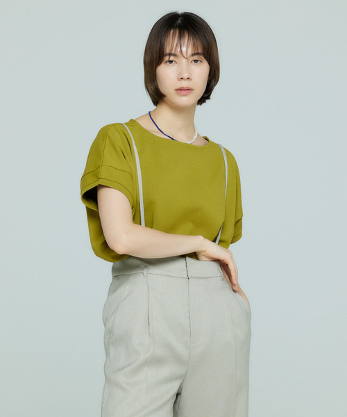 URBAN RESEARCH ROSSO（アーバンリサーチロッソ）の「『UR TECH ひやサラクール』ドルマンスリーブプルオーバー（Tシャツ/カットソー・レディース・グレー系その他/グリーン系その他/チャコールグレー・FREE）」の22枚目の写真