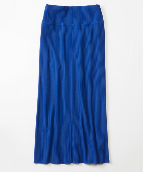 フェリシモMama（フェリシモママ）の「【旧品番】Ｍｏｒｅｄｄｅ　リップルカットソー素材がらくちんきれいな　産前産後使えるＩラインスカート（マタニティウェア/グッズ・レディース・ブラック/ブルー/チャコールグレー/アイボリー・SMALL/MEDIUM/LARGE/X-LARGE/XX-LARGE）」の20枚目の写真