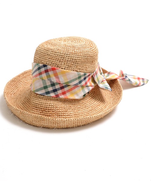 Arnold Palmer（アーノルドパーマー）の「雑材 リボン ハット（ハット・レディース・ベージュ系その他/ブラウン/ブルー系その他・F）」の12枚目の写真