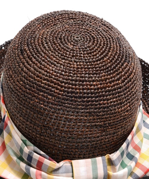 Arnold Palmer（アーノルドパーマー）の「雑材 リボン ハット（ハット・レディース・ベージュ系その他/ブラウン/ブルー系その他・F）」の7枚目の写真