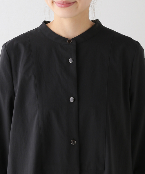 【La Totalite ラトータリテ】 バックタック　シャツワンピース La TOTALITE（ラトータリテ）の「バックタックハーフスリーブ