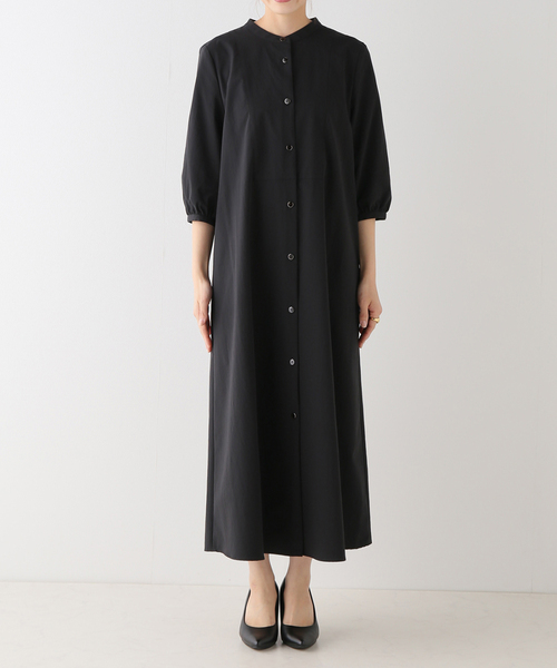 La TOTALITE(ラトータリテ)の「バックタックハーフスリーブシャツワンピース(シャツワンピース・レディース・ブラック/ベージュ/ネイビー・36/38)」の19枚目の写真