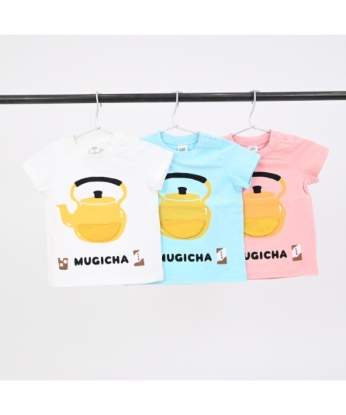 CHEEK ROOM（チークルーム）の「チークルーム むぎちゃTシャツ（Tシャツ/カットソー・キッズ・オフホワイト/サックスブルー・130cm/110cm/120cm/80ｃｍ/100cm/90cm）」の5枚目の写真