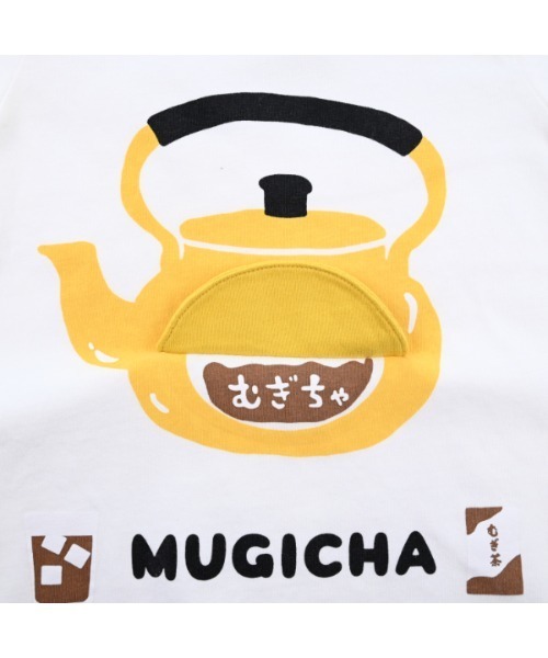 CHEEK ROOM（チークルーム）の「チークルーム むぎちゃTシャツ（Tシャツ/カットソー・キッズ・オフホワイト/サックスブルー・130cm/110cm/120cm/80ｃｍ/100cm/90cm）」の6枚目の写真