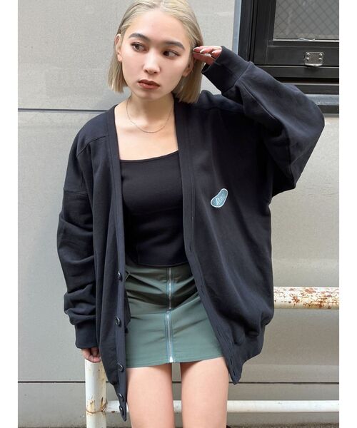 Russell Athletic(ラッセルアスレティック)の「【RUSSELL ATHLETIC×EMODA】ルーズオーバーカーディガン(カーディガン/ボレロ・レディース・ホワイト/ブラック/グレー・FREE)」の20枚目の写真