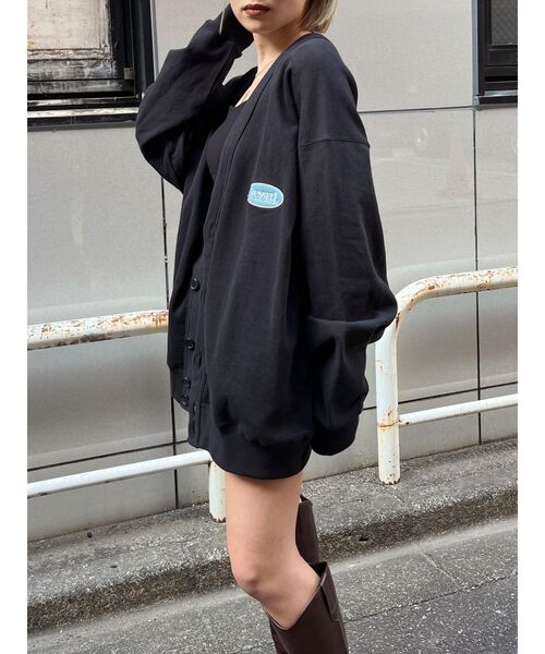 Russell Athletic(ラッセルアスレティック)の「【RUSSELL ATHLETIC×EMODA】ルーズオーバーカーディガン(カーディガン/ボレロ・レディース・ホワイト/ブラック/グレー・FREE)」の7枚目の写真