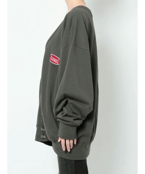 Russell Athletic(ラッセルアスレティック)の「【RUSSELL ATHLETIC×EMODA】ルーズオーバーカーディガン(カーディガン/ボレロ・レディース・ホワイト/ブラック/グレー・FREE)」の13枚目の写真