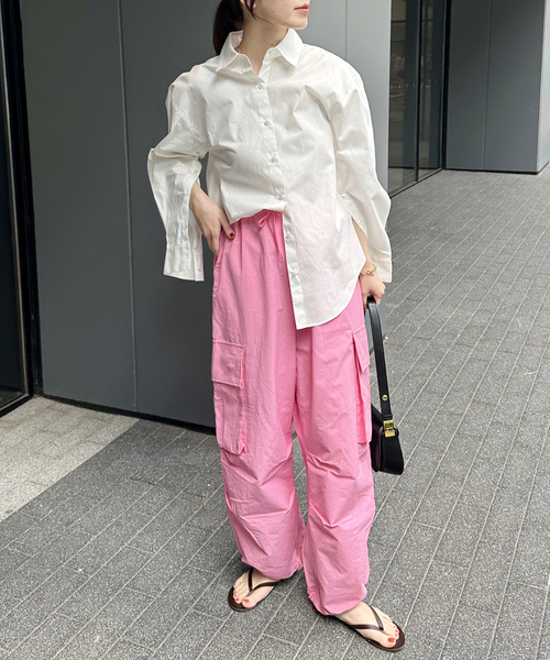 Oriens JOURNAL STANDARD（オリエンス ジャーナルスタンダード）の「ボーイズワイドカーゴパンツ（カーゴパンツ・レディース・ホワイト/ネイビー/ピンク・SMALL/MEDIUM）」の17枚目の写真