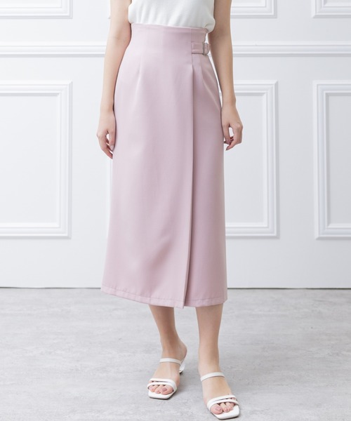 clear（クリア）の「ウエストベルトタイトスカート（スカート・レディース・アイボリー/ピンク/サックスブルー・M/S）」の3枚目の写真