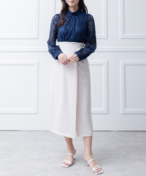 clear（クリア）の「ウエストベルトタイトスカート（スカート・レディース・アイボリー/ピンク/サックスブルー・M/S）」の17枚目の写真