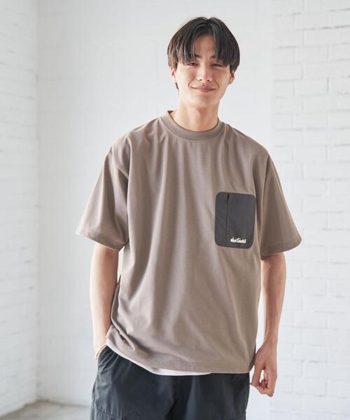 WILD THINGS(ワイルドシングス)の「WILD THINGS(ワイルドシングス)別注ポケットTシャツ(Tシャツ/カットソー・メンズ・ベージュ/ブラック・S/M/XL/L)」の9枚目の写真
