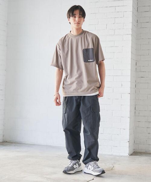 WILD THINGS(ワイルドシングス)の「WILD THINGS(ワイルドシングス)別注ポケットTシャツ(Tシャツ/カットソー・メンズ・ベージュ/ブラック・S/M/XL/L)」の10枚目の写真