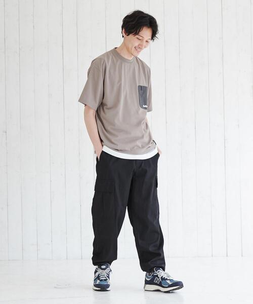 WILD THINGS(ワイルドシングス)の「WILD THINGS(ワイルドシングス)別注ポケットTシャツ(Tシャツ/カットソー・メンズ・ベージュ/ブラック・S/M/XL/L)」の4枚目の写真