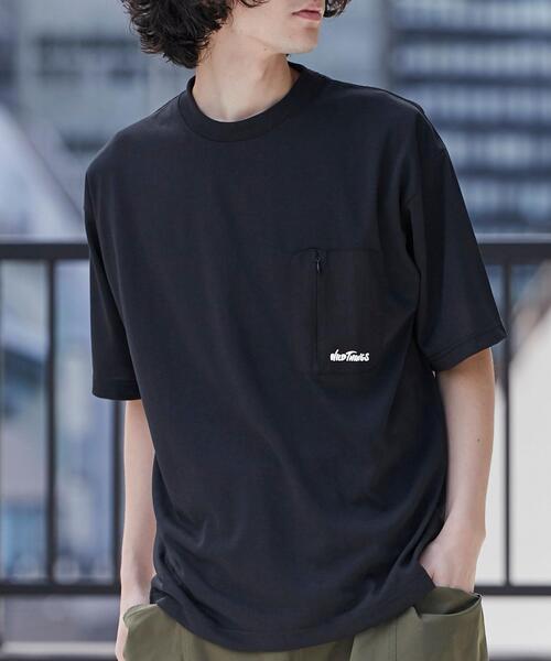 WILD THINGS(ワイルドシングス)の「WILD THINGS(ワイルドシングス)別注ポケットTシャツ(Tシャツ/カットソー・メンズ・ベージュ/ブラック・S/M/XL/L)」の5枚目の写真