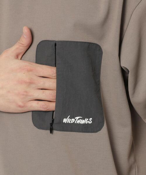 WILD THINGS(ワイルドシングス)の「WILD THINGS(ワイルドシングス)別注ポケットTシャツ(Tシャツ/カットソー・メンズ・ベージュ/ブラック・S/M/XL/L)」の20枚目の写真