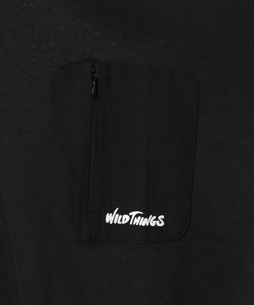 WILD THINGS(ワイルドシングス)の「WILD THINGS(ワイルドシングス)別注ポケットTシャツ(Tシャツ/カットソー・メンズ・ベージュ/ブラック・S/M/XL/L)」の22枚目の写真