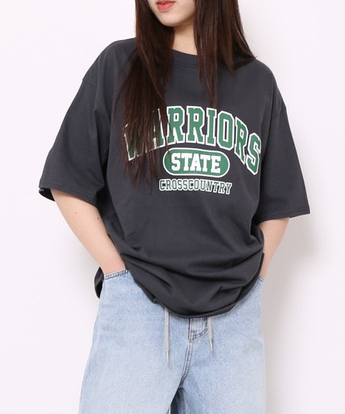 WOND(ウォンド)の「WARRIORS Tシャツ(Tシャツ/カットソー・レディース・スミクロ/グリーン・FREE)」の3枚目の写真