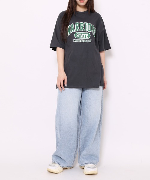 WOND(ウォンド)の「WARRIORS Tシャツ(Tシャツ/カットソー・レディース・スミクロ/グリーン・FREE)」の4枚目の写真