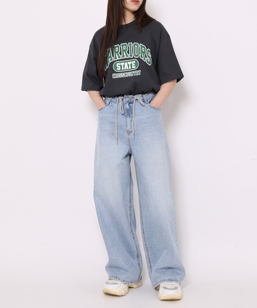 WOND(ウォンド)の「WARRIORS Tシャツ(Tシャツ/カットソー・レディース・スミクロ/グリーン・FREE)」の5枚目の写真