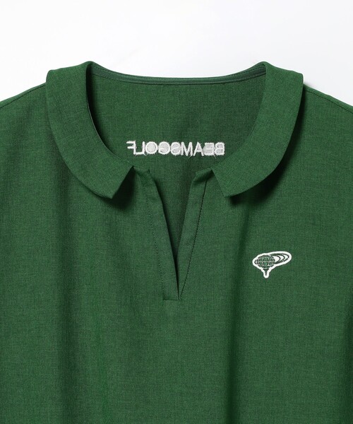 「BEAMS GOLF」 半袖Tシャツ LARGE グリーン レディース BEAMS GOLF 「BEAMS GOLF」 半袖Tシャツ LARGE グリーン